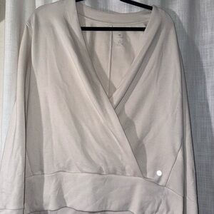 Apana Cream Crossover Sweatshirt